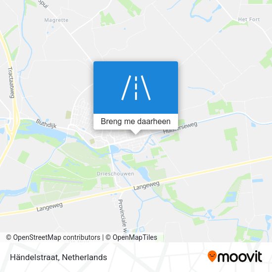 Händelstraat kaart
