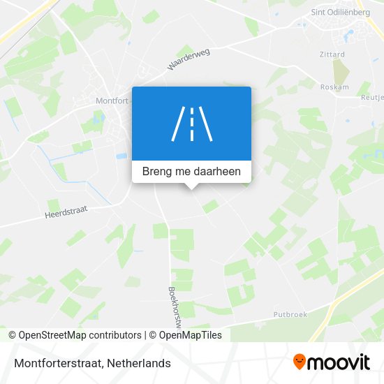 Montforterstraat kaart