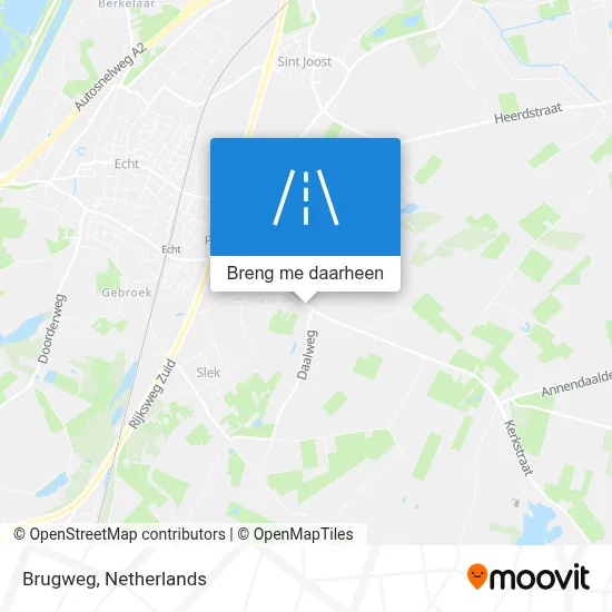 Brugweg kaart