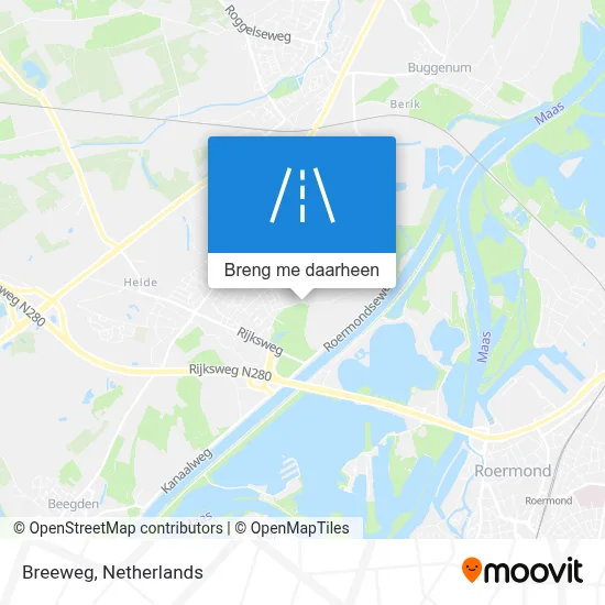 Breeweg kaart