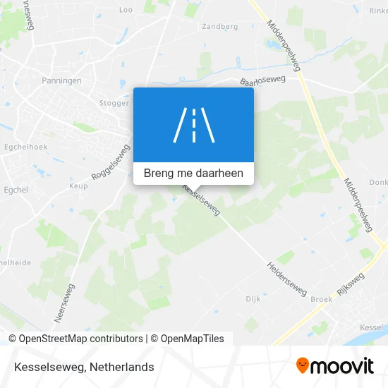 Kesselseweg kaart