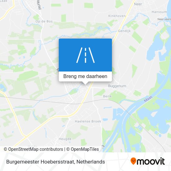 Burgemeester Hoebersstraat kaart