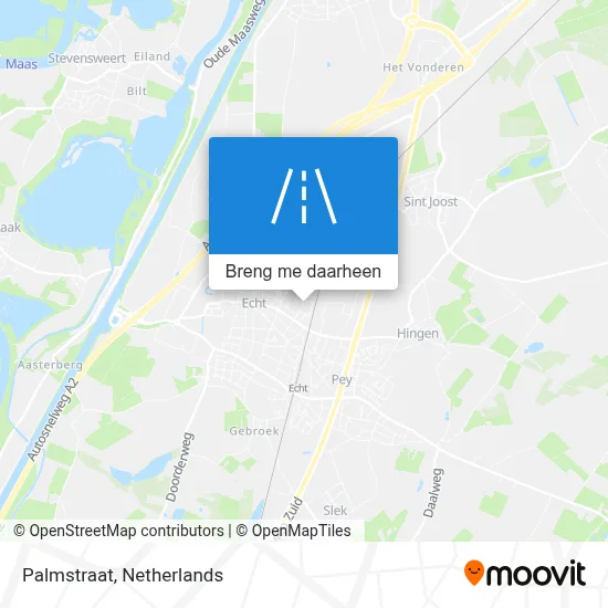 Palmstraat kaart
