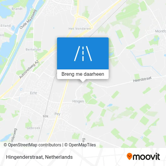Hingenderstraat kaart