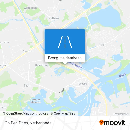 Op Den Dries kaart