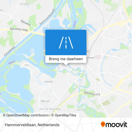 Hammerveldlaan kaart