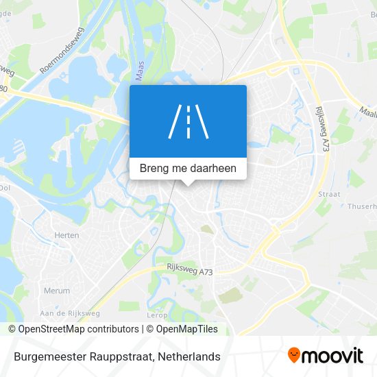 Burgemeester Rauppstraat kaart