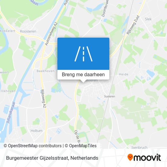 Burgemeester Gijzelsstraat kaart