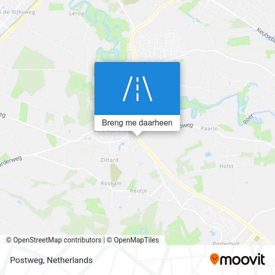 Postweg kaart