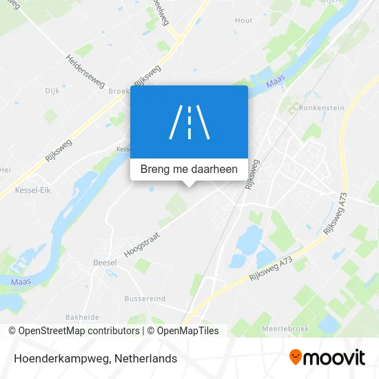 Hoenderkampweg kaart