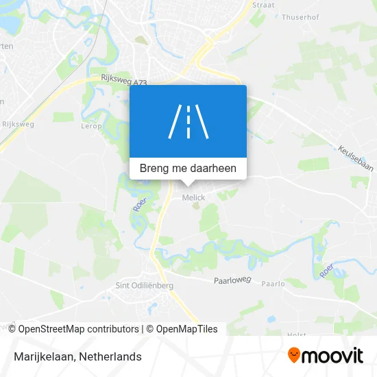 Marijkelaan kaart