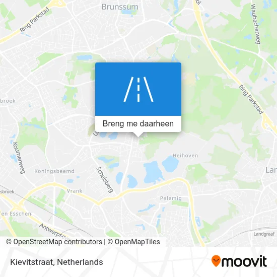 Kievitstraat kaart