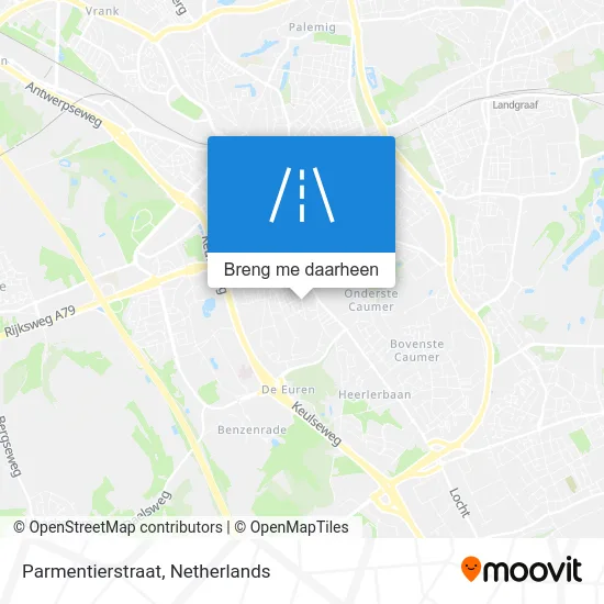 Parmentierstraat kaart