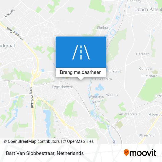 Bart Van Slobbestraat kaart