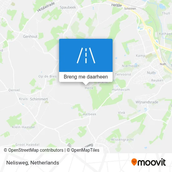 Nelisweg kaart