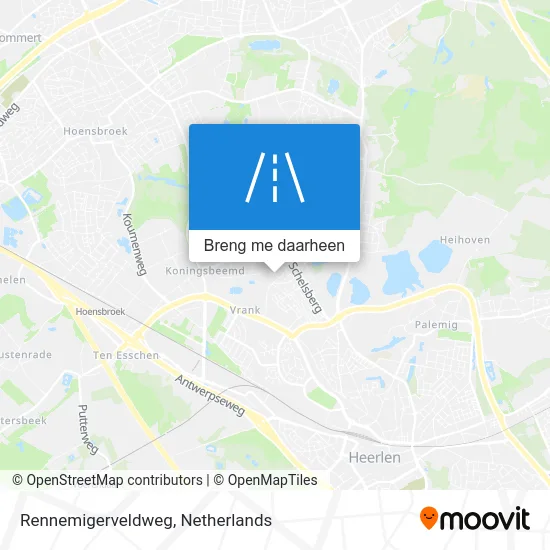 Rennemigerveldweg kaart