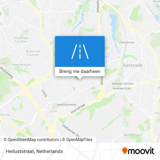 Heiluststraat kaart