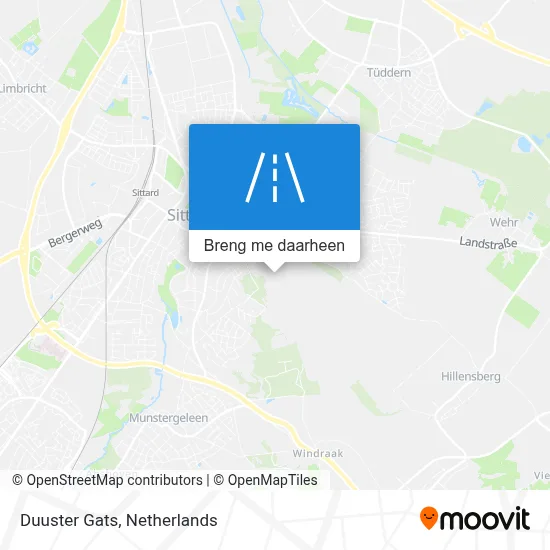 Duuster Gats kaart