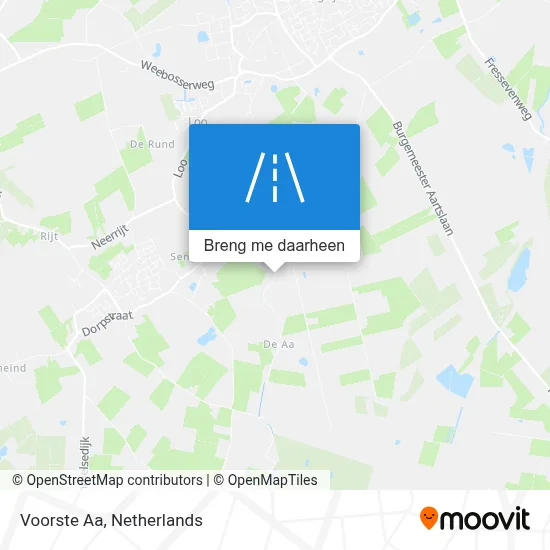Voorste Aa kaart