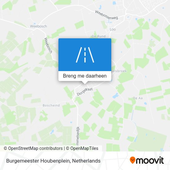 Burgemeester Houbenplein kaart