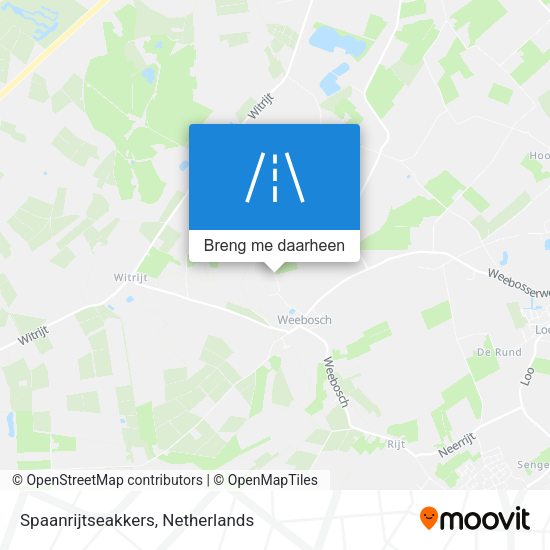 Spaanrijtseakkers kaart