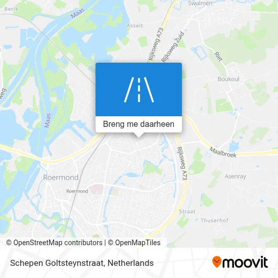 Schepen Goltsteynstraat kaart