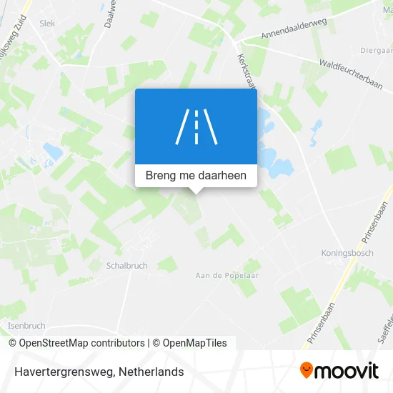 Havertergrensweg kaart