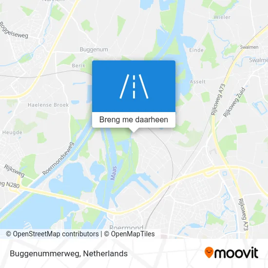 Buggenummerweg kaart