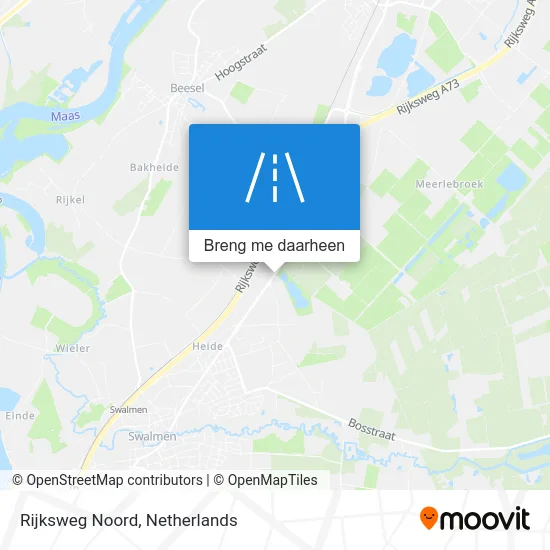Rijksweg Noord kaart