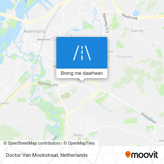 Doctor Van Mookstraat kaart