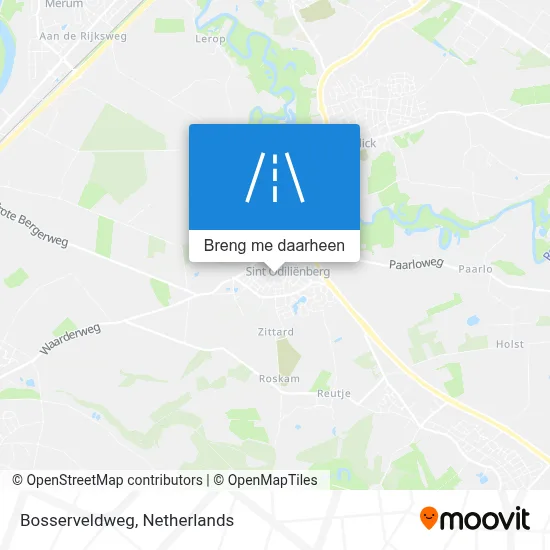 Bosserveldweg kaart