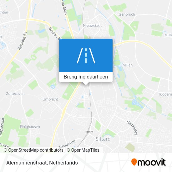 Alemannenstraat kaart