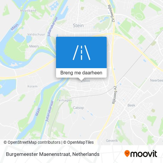 Burgemeester Maenenstraat kaart