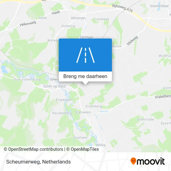 Scheumerweg kaart