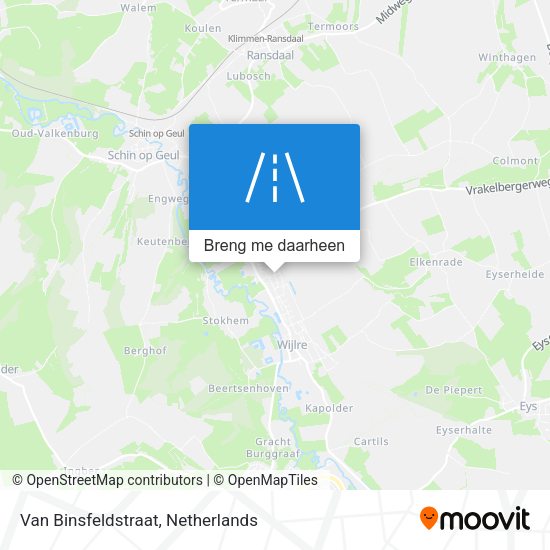 Van Binsfeldstraat kaart