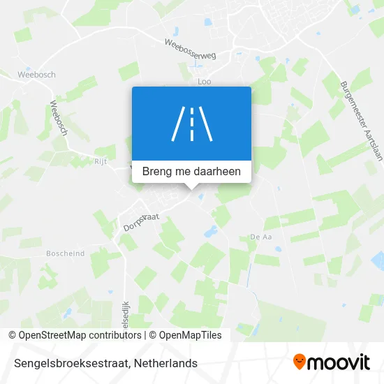 Sengelsbroeksestraat kaart