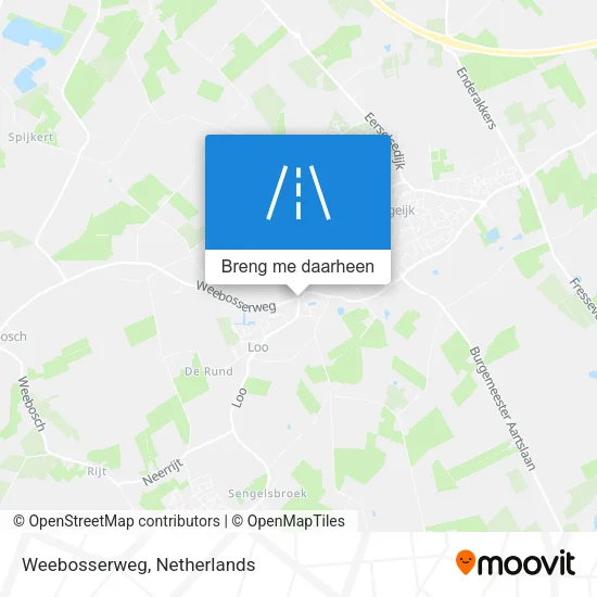 Weebosserweg kaart
