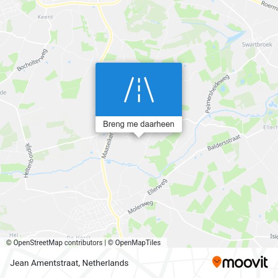 Jean Amentstraat kaart