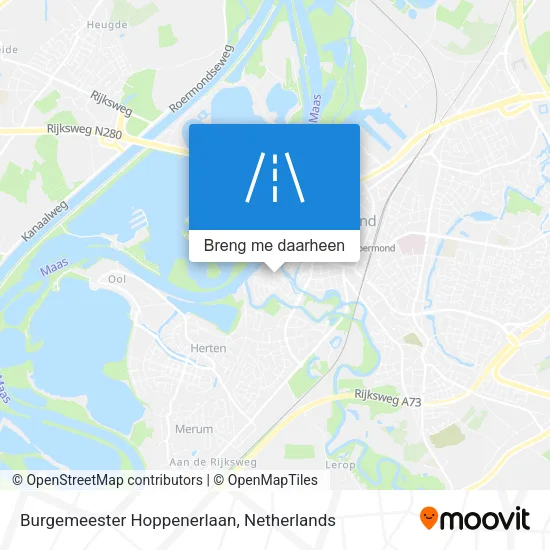 Burgemeester Hoppenerlaan kaart