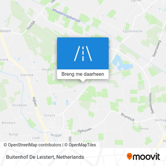 Buitenhof De Leistert kaart