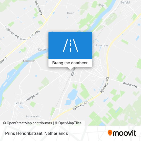 Prins Hendrikstraat kaart