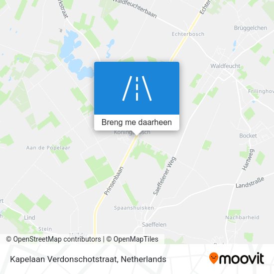 Kapelaan Verdonschotstraat kaart