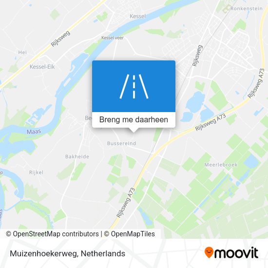 Muizenhoekerweg kaart