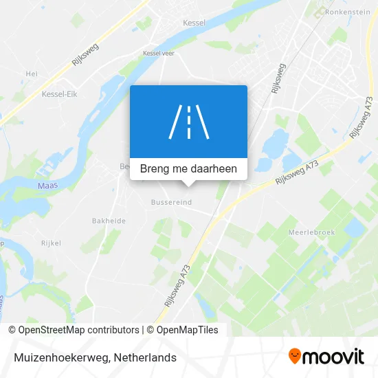 Muizenhoekerweg kaart