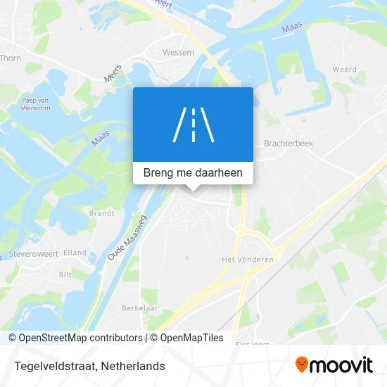 Tegelveldstraat kaart