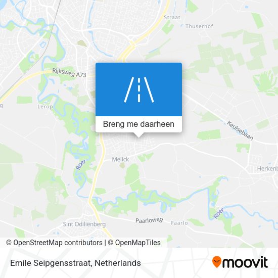 Emile Seipgensstraat kaart