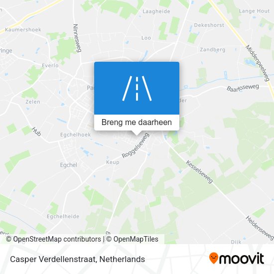 Casper Verdellenstraat kaart