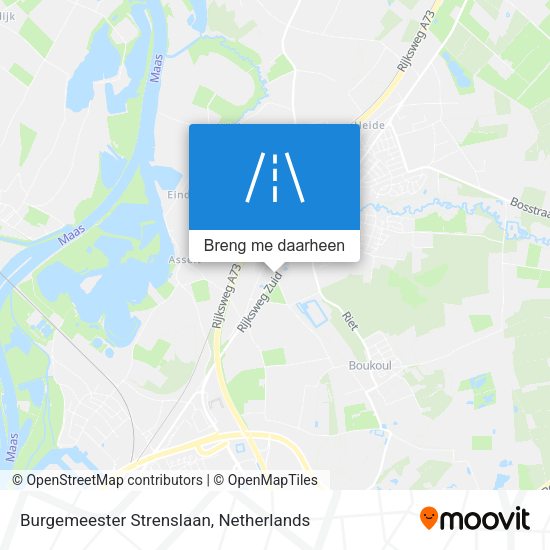 Burgemeester Strenslaan kaart