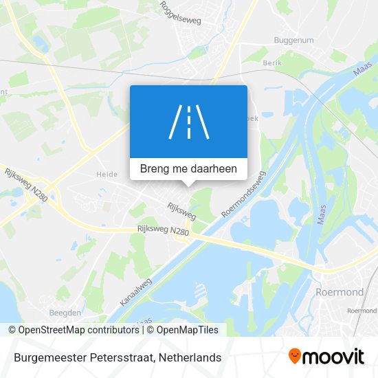 Burgemeester Petersstraat kaart