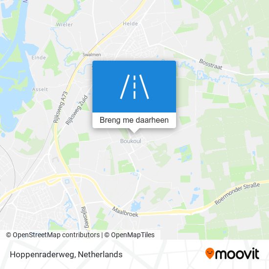 Hoppenraderweg kaart